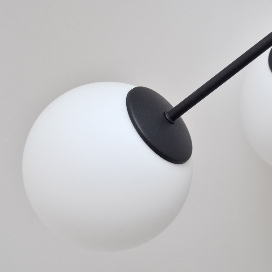 Surface-mounted chandelier MOON 6xE27/15W/230V black