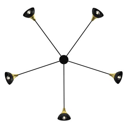 Surface-mounted chandelier NERGIS 5xE27/60W/230V
