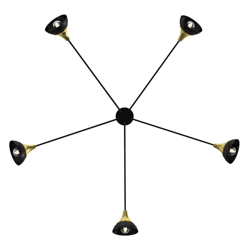 Surface-mounted chandelier NERGIS 5xE27/60W/230V