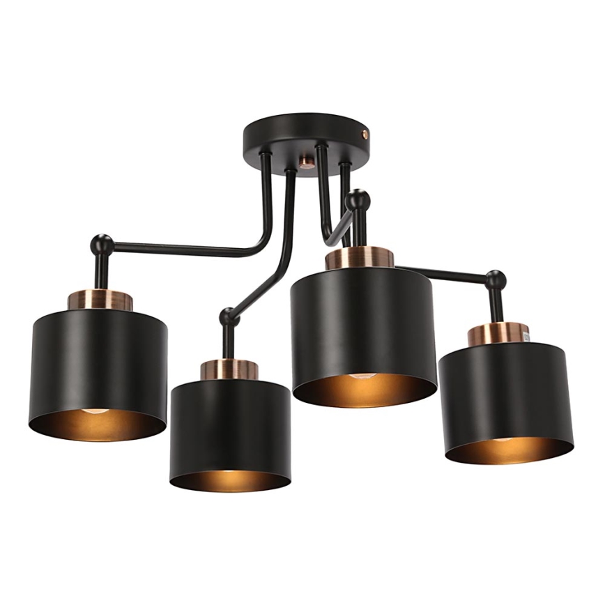Surface-mounted chandelier OLENA 4xE27/60W/230V black