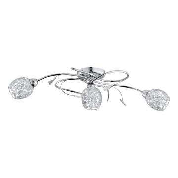 Surface-mounted chandelier ORLEAN 3xE14/10W/230V shiny chrome