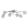 Surface-mounted chandelier ORLEAN 6xE14/10W/230V shiny chrome