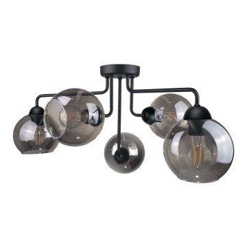 Surface-mounted chandelier OSMO 5xE27/60W/230V black