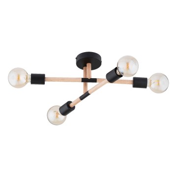 Surface-mounted chandelier OTELLO 4xE27/15W/230V black/beige