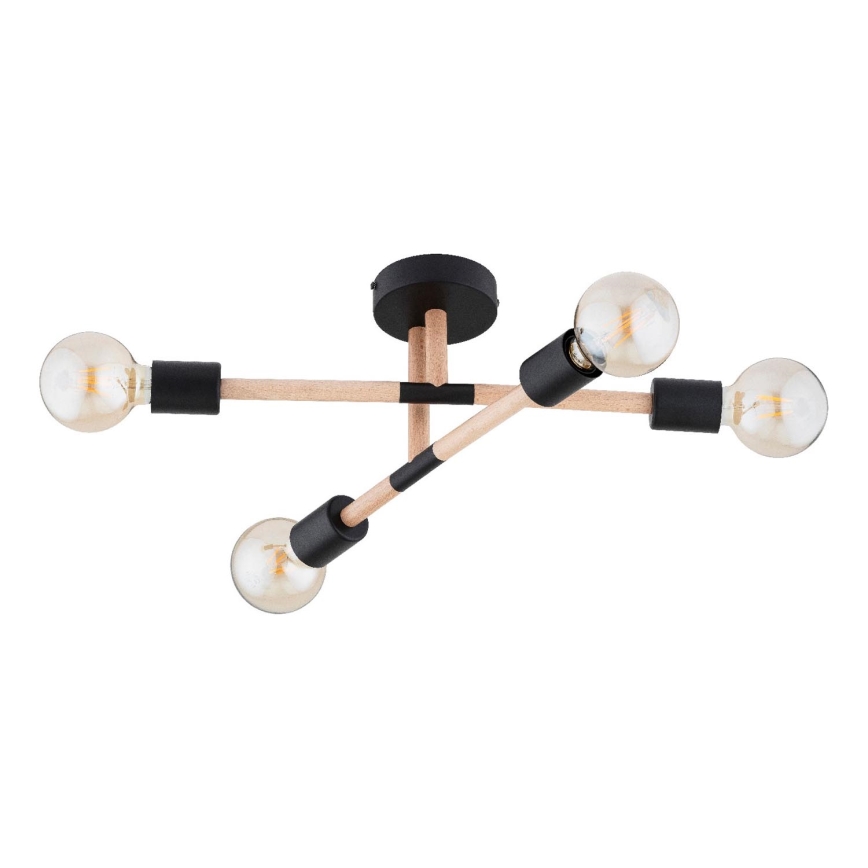 Surface-mounted chandelier OTELLO 4xE27/15W/230V black/beige