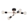Surface-mounted chandelier OTELLO 4xE27/15W/230V black/beige