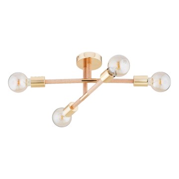 Surface-mounted chandelier OTELLO 4xE27/15W/230V gold/beige