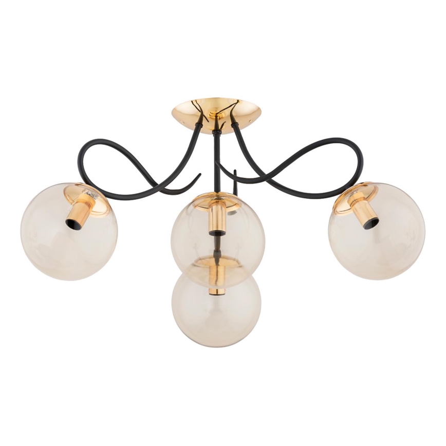 Surface-mounted chandelier OXA 4xE14/10W/230V gold/black