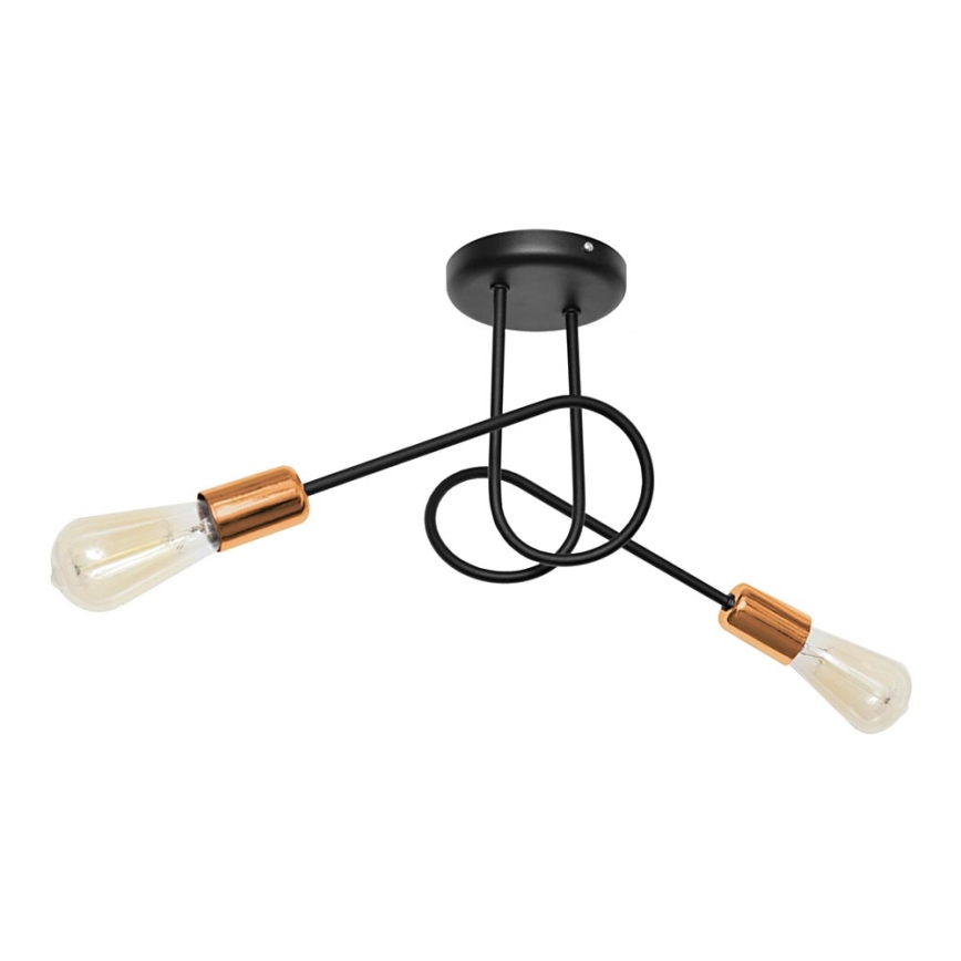 Surface-mounted chandelier OXFORD 2xE27/15W/230V black