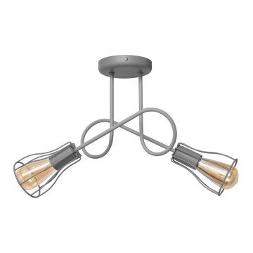 Surface-mounted chandelier OXFORD 2xE27/15W/230V grey