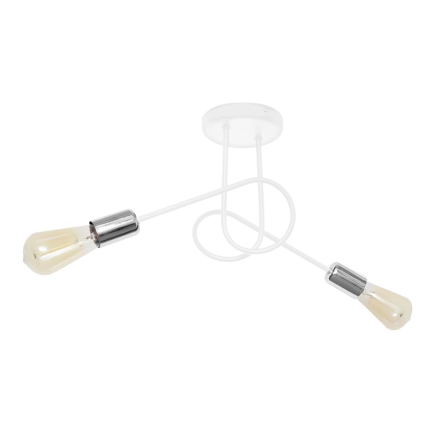 Surface-mounted chandelier OXFORD 2xE27/15W/230V white