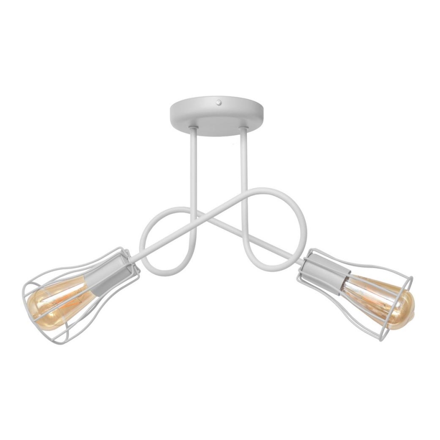 Surface-mounted chandelier OXFORD 2xE27/15W/230V white