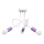 Surface-mounted chandelier OXFORD 3xE27/15W/230V
