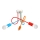 Surface-mounted chandelier OXFORD 3xE27/15W/230V