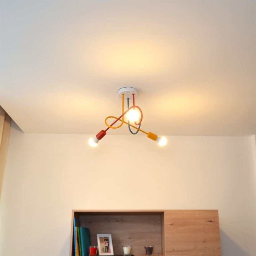 Surface-mounted chandelier OXFORD 3xE27/15W/230V