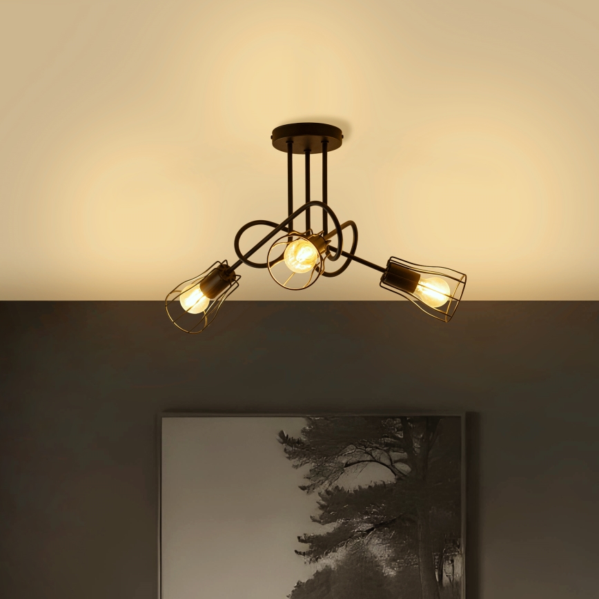 Surface-mounted chandelier OXFORD 3xE27/15W/230V