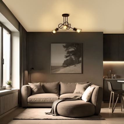 Surface-mounted chandelier OXFORD 3xE27/15W/230V