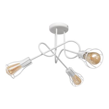 Surface-mounted chandelier OXFORD 3xE27/15W/230V white