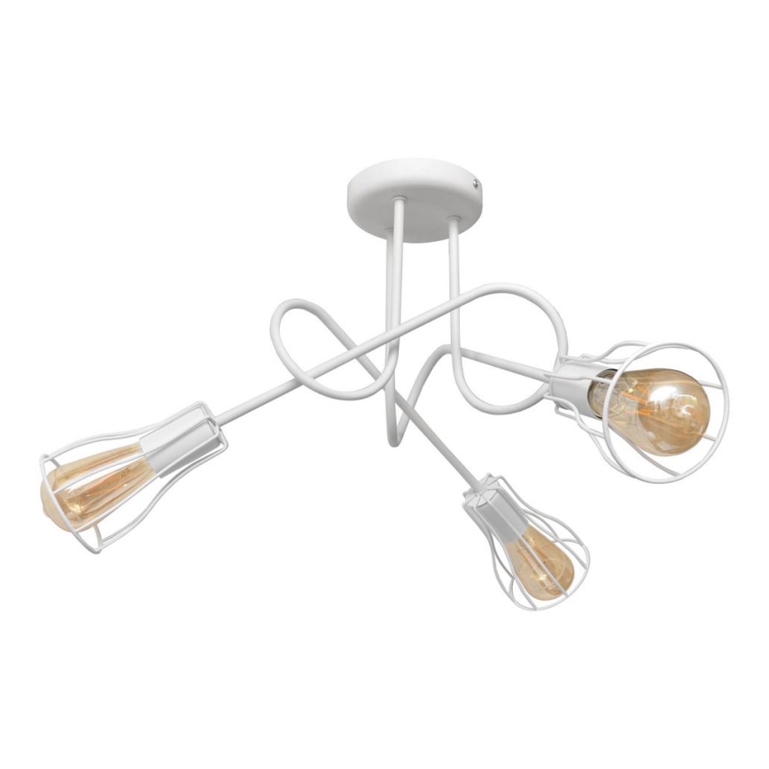 Surface-mounted chandelier OXFORD 3xE27/15W/230V white