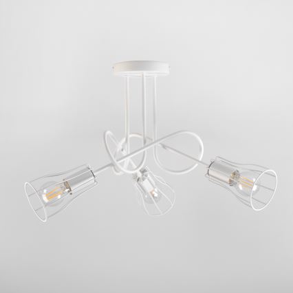 Surface-mounted chandelier OXFORD 3xE27/15W/230V white