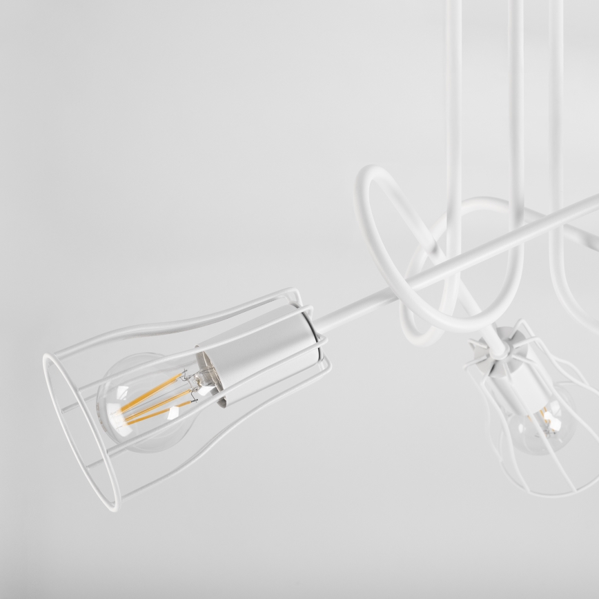 Surface-mounted chandelier OXFORD 3xE27/15W/230V white