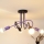 Surface-mounted chandelier OXFORD 4xE27/15W/230V black/purple