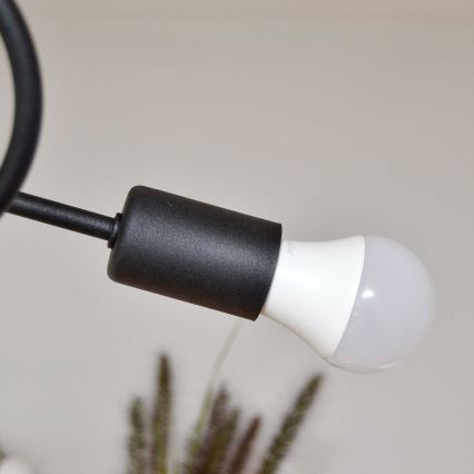Surface-mounted chandelier OXFORD 4xE27/15W/230V black/turquoise