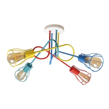 Surface-mounted chandelier OXFORD 4xE27/15W/230V