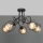 Surface-mounted chandelier OXFORD 5xE27/15W/230V black