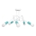 Surface-mounted chandelier OXFORD 5xE27/15W/230V