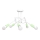 Surface-mounted chandelier OXFORD 5xE27/15W/230V