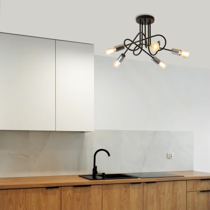 Surface-mounted chandelier OXFORD 5xE27/15W/230V