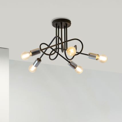 Surface-mounted chandelier OXFORD 5xE27/15W/230V