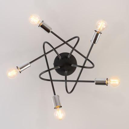 Surface-mounted chandelier OXFORD 5xE27/15W/230V