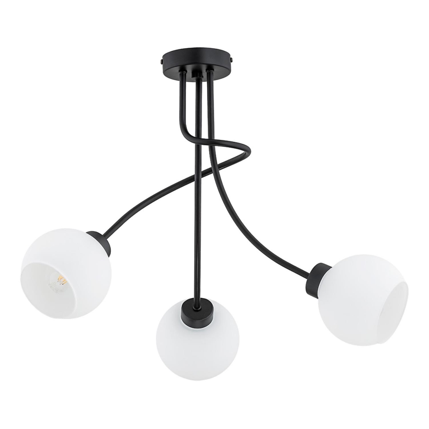 Surface-mounted chandelier PLENA 3xE27/15W/230V black