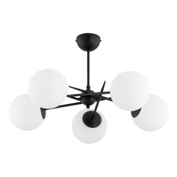 Surface-mounted chandelier PRIMERY 5xE14/10W/230V black