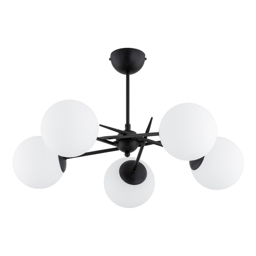 Surface-mounted chandelier PRIMERY 5xE14/10W/230V black