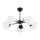Surface-mounted chandelier PRIMERY 5xE14/10W/230V black
