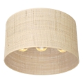 Surface-mounted chandelier RATTAN 3xE27/60W/230V rattan