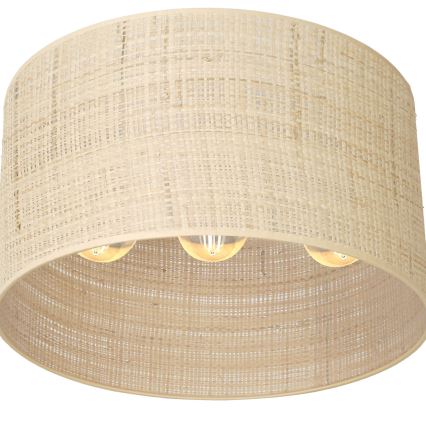 Surface-mounted chandelier RATTAN 3xE27/60W/230V rattan