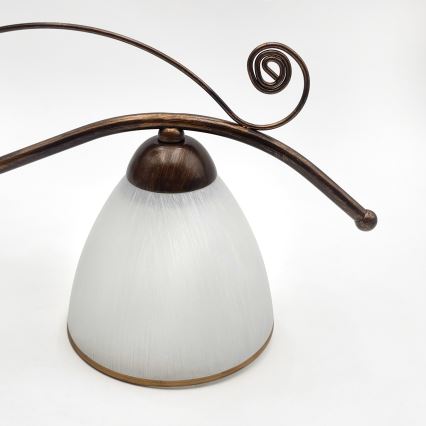 Surface-mounted chandelier RETRO 3xE27/60W/230V bronze patina
