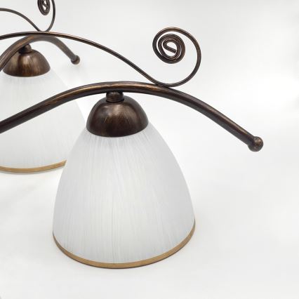 Surface-mounted chandelier RETRO 5xE27/60W/230V bronze patina
