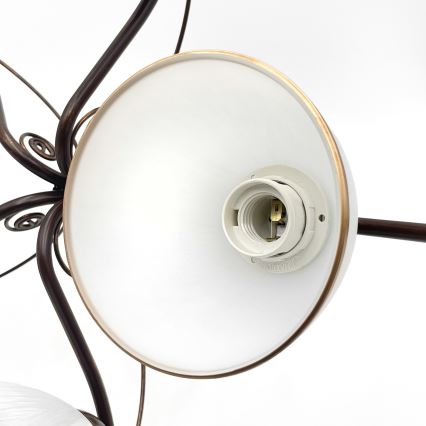 Surface-mounted chandelier RETRO 5xE27/60W/230V bronze patina