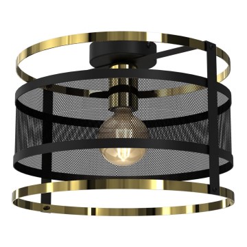 Surface-mounted chandelier RIM 1xE27/60W/230V black/gold