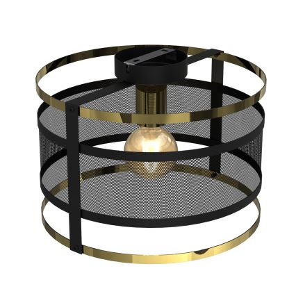 Surface-mounted chandelier RIM 1xE27/60W/230V black/gold