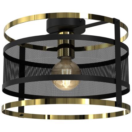 Surface-mounted chandelier RIM 1xE27/60W/230V black/gold