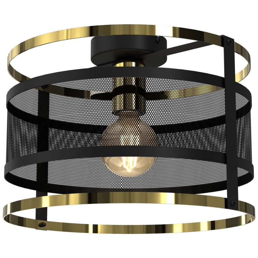 Surface-mounted chandelier RIM 1xE27/60W/230V black/gold
