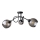 Surface-mounted chandelier RIN 3xE27/60W/230V black