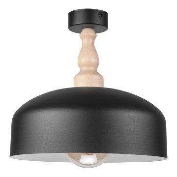 Surface-mounted chandelier RINA 1xE27/15W/230V black/beech