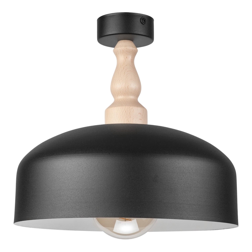 Surface-mounted chandelier RINA 1xE27/15W/230V black/beech